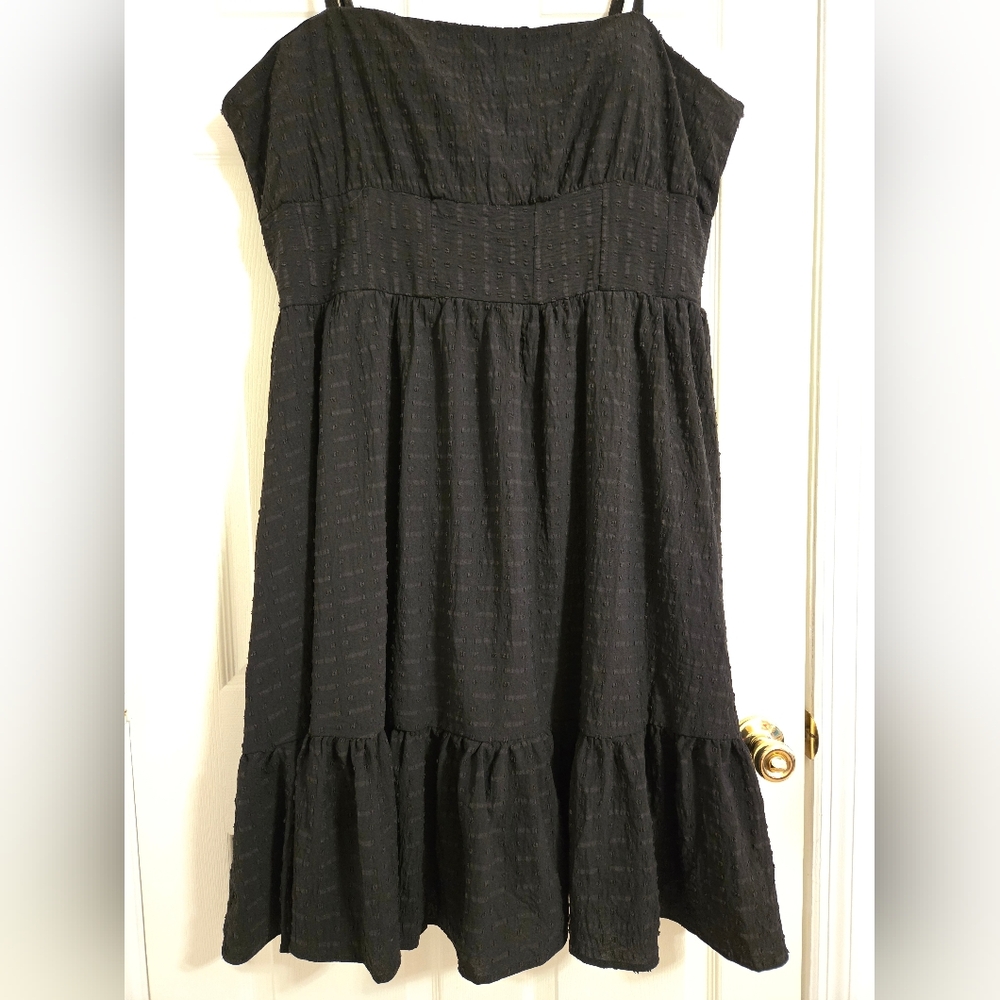 White Birch black fit and flare strappy dress size 3X - Picture 2 of 10